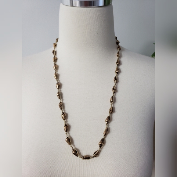 Free people gold seashells necklace - Picture 2 of 7